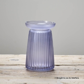 Corrugated Lilac Vase
